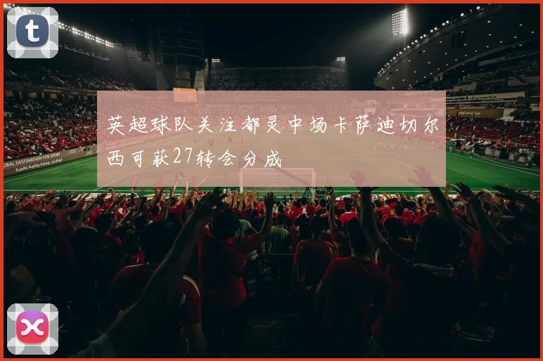 英超球队关注都灵中场卡萨迪切尔西可获27转会分成